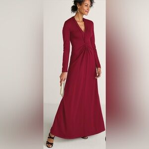 Like New Women’s Soft Surroundings Red Dahlia Lagia Long Maxi Dress! Sz Small!